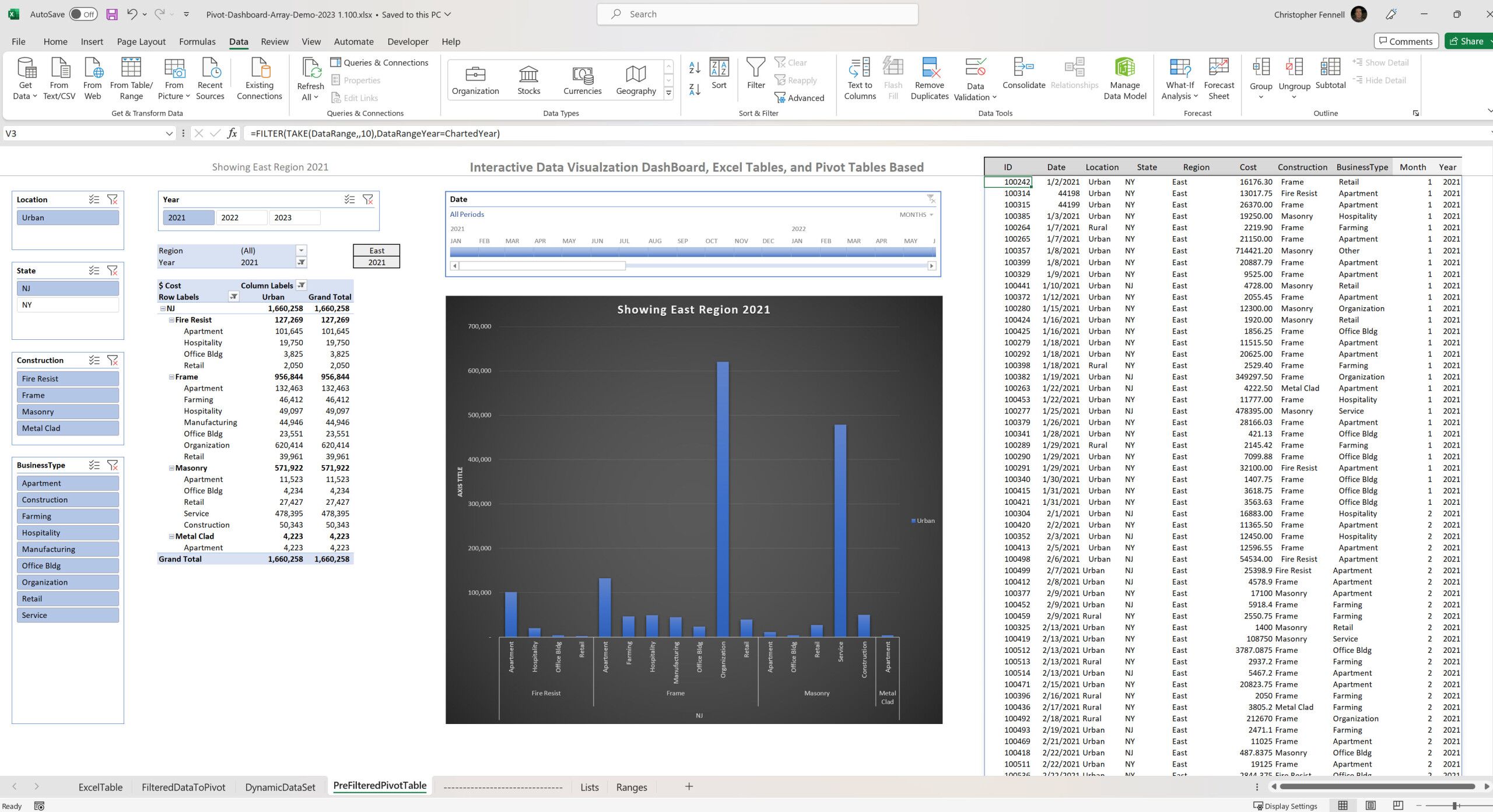 Excel Dynamic Array Functions for Dashboard Reporting   Excel and ...