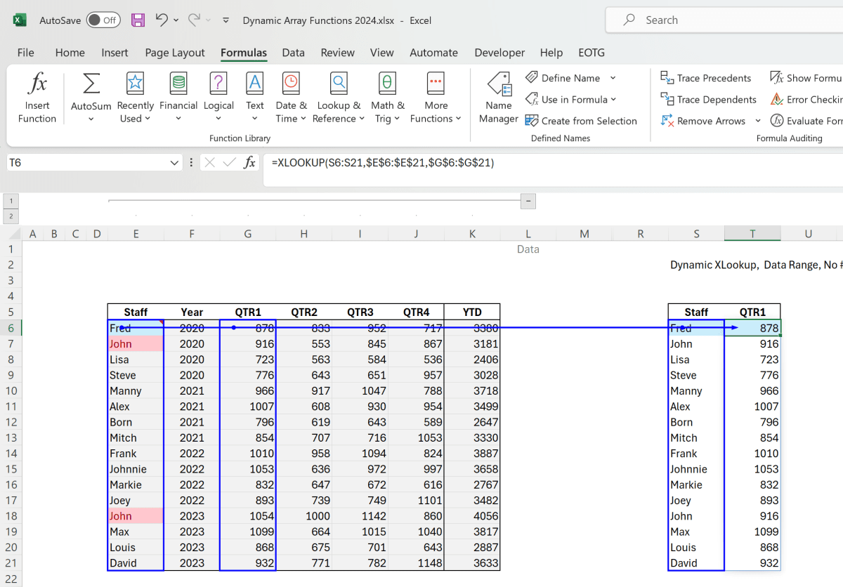 How to Program Excel Dynamic Array Functions - Excel and Access, LLC image.