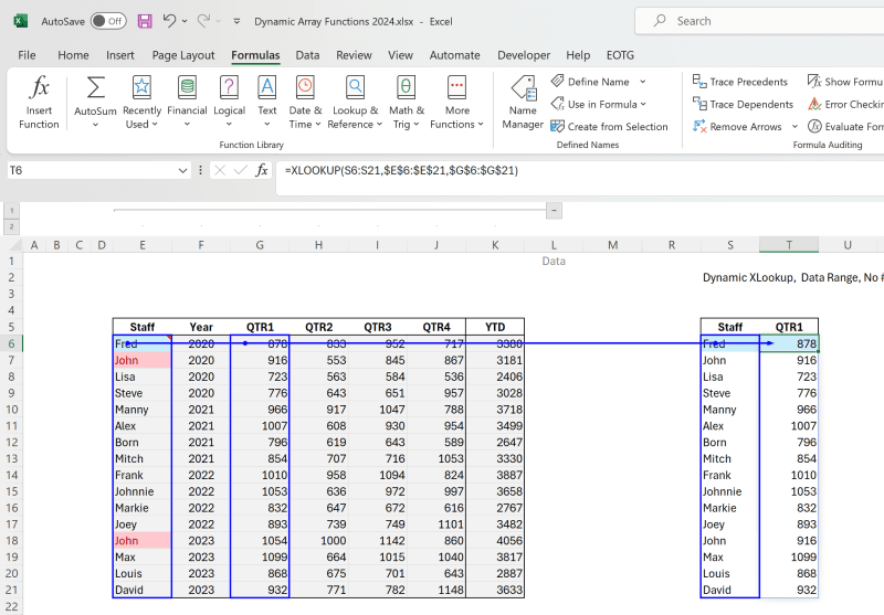 How to Program Excel Dynamic Array Functions - Excel and Access, LLC