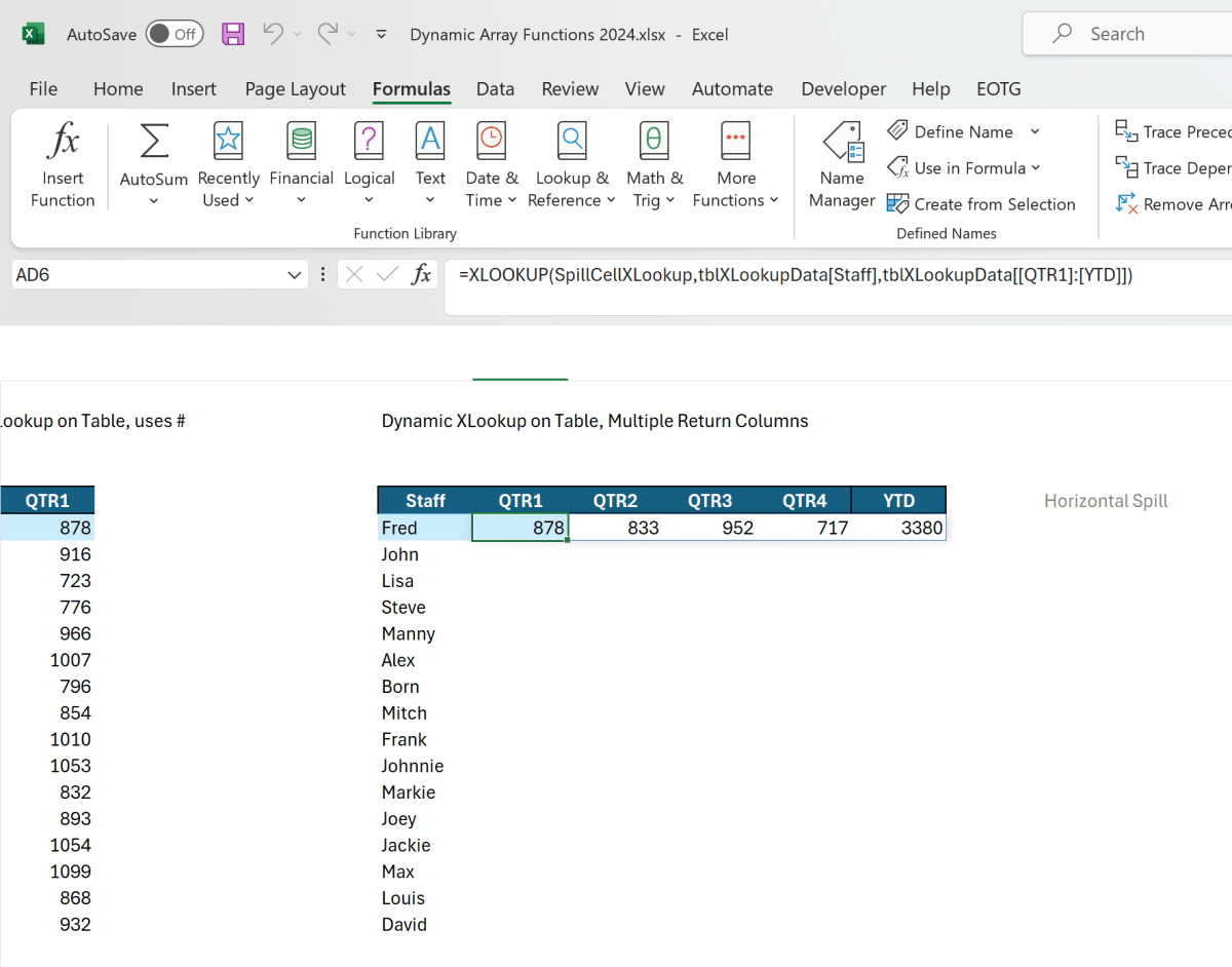 How to Program Excel Dynamic Array Functions - Excel and Access, LLC