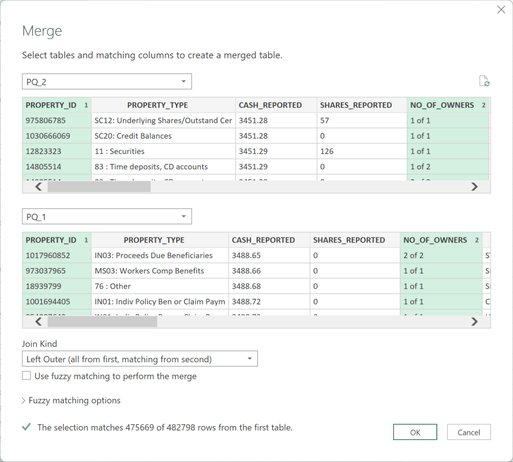 Easily Comparing External Records with Power Query - Excel and Access, LLC